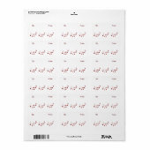 Musical Notes Gift Sticker Label (Full Sheet)