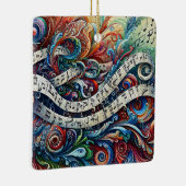 Musical Notes Graffiti Ornament (Rechts)