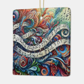 Musical Notes Graffiti Ornament (Links)