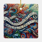 Musical Notes Graffiti Ornament (Achterkant)
