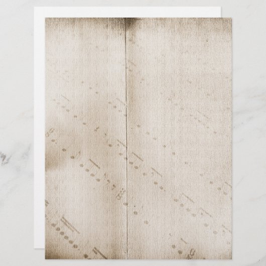 Musical Notes Grunge Letterhead (Voorkant / Achterkant)