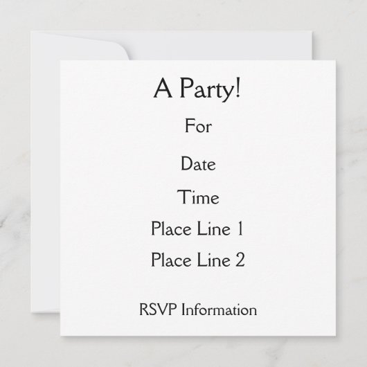 Musical Notes  Invitation Red & Black Kaart (Achterkant)