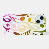 Musical Notes iPhone 15 Hoesje (Achterkant horizontaal)