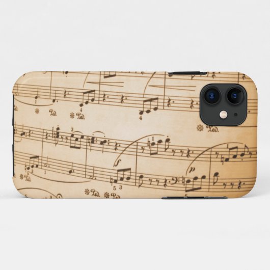 Musical Notes iPhone 5 Hoesje (Achterkant (horizontaal))