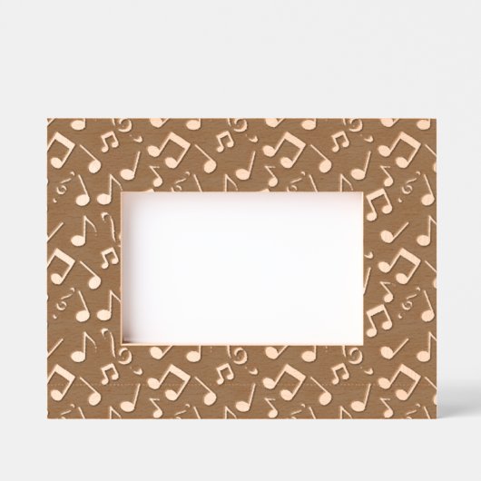 Musical Notes Laser geëtst Afbeelding Lijst Gegraveerde Lijstjes (Voorkant)