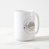 Musical Notes Mok – Music Lover Coffee Cup (Voorkant rechts)