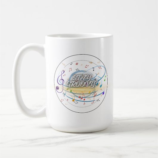 Musical Notes Mok – Music Lover Coffee Cup (Links)