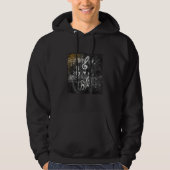 Musical Notes, Music, grunge Hoodie (Voorkant)