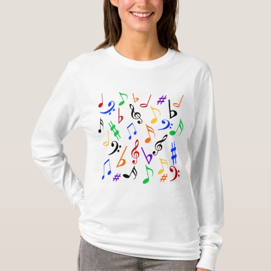 Musical Notes Music Shirt (Voorkant)