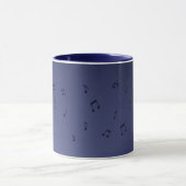 Musical Notes Navy Mok (Midden)