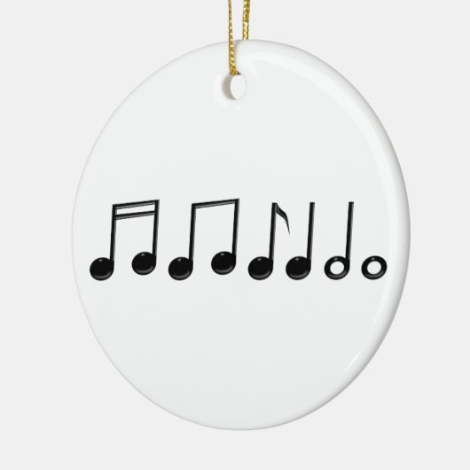 Musical Notes Ornament Round (Links)