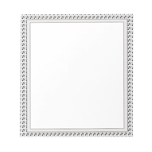 Musical Notes Pad 5,5 x 6 inch - 40 pagina's Art M Notitieblok (Voorkant)