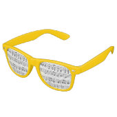 Musical Notes Party Shades Retro Zonnebril (Gekanteld)
