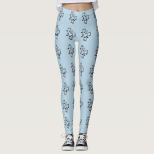 Musical Notes Patroon Leggings