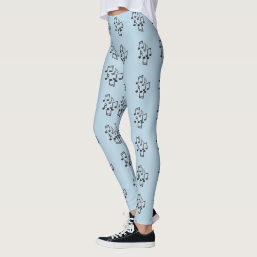 Musical Notes Patroon Leggings (Links)