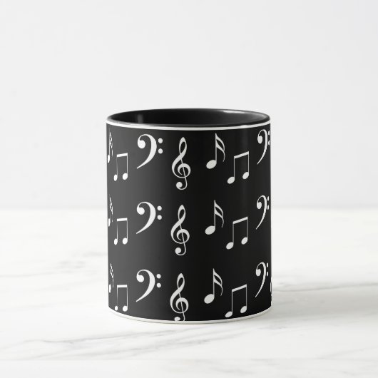 Musical Notes Patroon Mok (Midden)