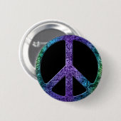 Musical Notes Pattern Peace Sign Ronde Button 5,7 Cm (Voorkant /achterkant)