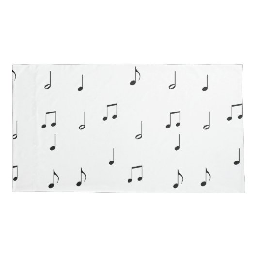 Musical Notes Pillow Hoesje Kussensloop (Achterkant)