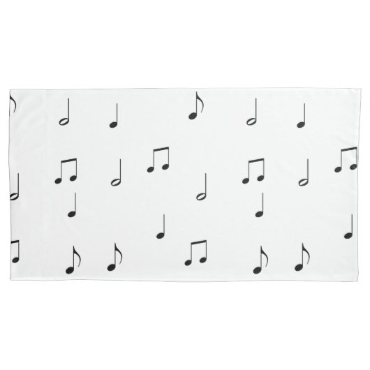 Musical Notes Pillow Hoesje Kussensloop (Voorkant)