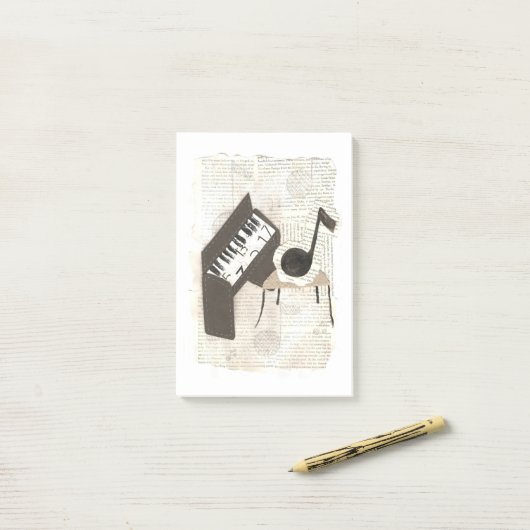 Musical Notes Post-It Notes (Op bureau)