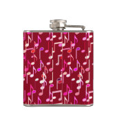 Musical Notes print - burgundy, multi Heupfles (Achterkant)