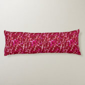 Musical Notes print - burgundy, multi Lichaamskussen (Achterkant)