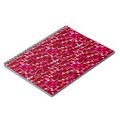 Musical Notes print - burgundy, multi Notitieboek (Linkerzijde)