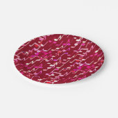 Musical Notes print - burgundy, multi Papieren Bordje (Gekanteld)