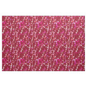 Musical Notes print - burgundy, multi Stof (Fat Quarter)