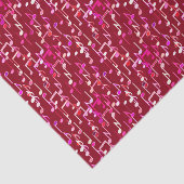 Musical Notes print - burgundy, multi Tissuepapier (Detail)