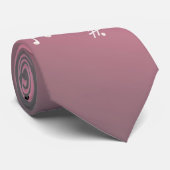 Musical Notes roze Light Stropdas (Opgerold)