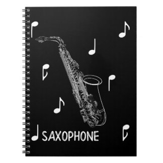 Musical Notes Saxophone Notitieboek