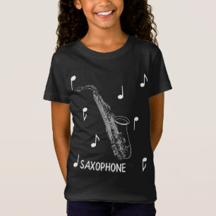 Musical Notes Saxophone T-Shirt