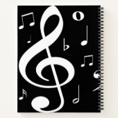 Musical Notes Song-write Journal Notitieboek (Achterkant)