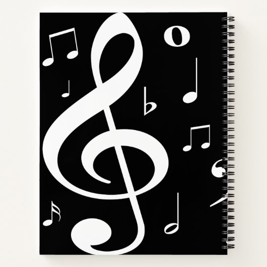 Musical Notes Song-write Journal Notitieboek (Achterkant)