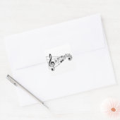 MUSICAL NOTES - STICKER VAN MUZIEKLIEFHEBBER (Envelop)