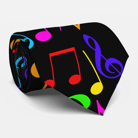 Musical Notes Stropdas (Opgerold)