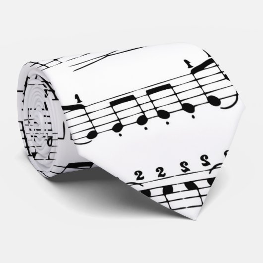 Musical Notes Stropdas (Opgerold)