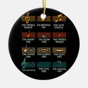 Musical Notes Symbol Definition Humor Funny Christ Keramisch Ornament