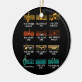 Musical Notes Symbol Definition Humor Funny Christ Keramisch Ornament (Links)