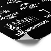 Musical Notes Symbol Definition Humor Funny Christ Poster (Hoek)