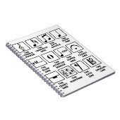 Musical Notes Symbol Definition Notitieboek (Rechterzijde)