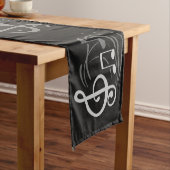 Musical Notes table runner Korte Tafelloper (Voorbeeld)