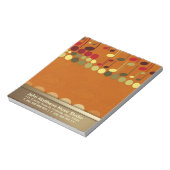 Musical Notes Texture Personalize-it Notitieblok (Linkerzijde)