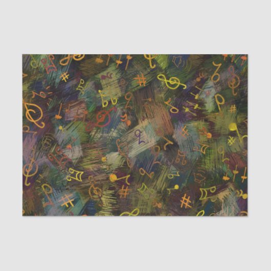 Musical Notes Tissuepapier (Voorkant)