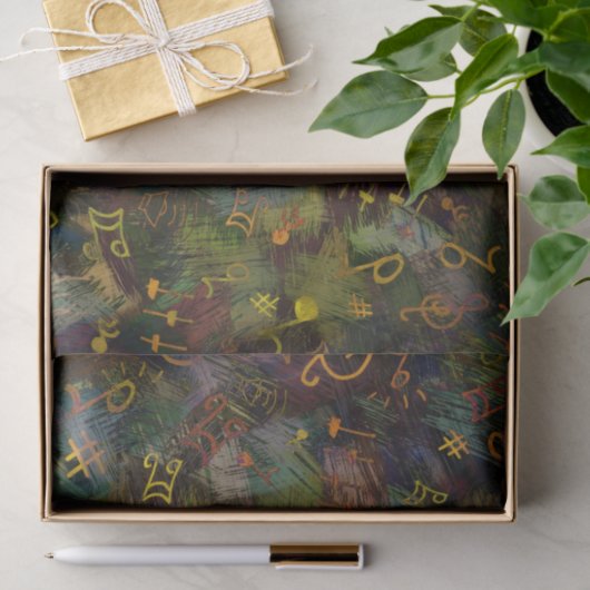 Musical Notes Tissuepapier (Geschenk)