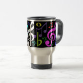 Musical Notes Travel Mug Reisbeker (Voorkant rechts)