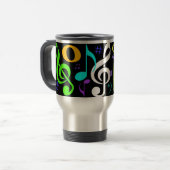 Musical Notes Travel Mug Reisbeker (Voorkant links)