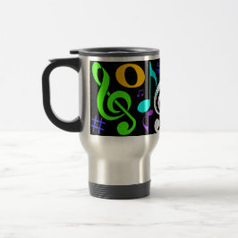 Musical Notes Travel Mug Reisbeker