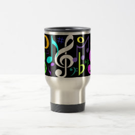 Musical Notes Travel Mug Reisbeker